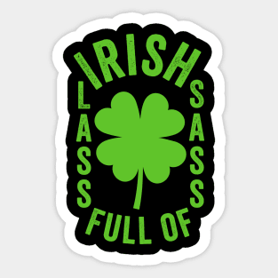 Irish lass full of sass Sticker